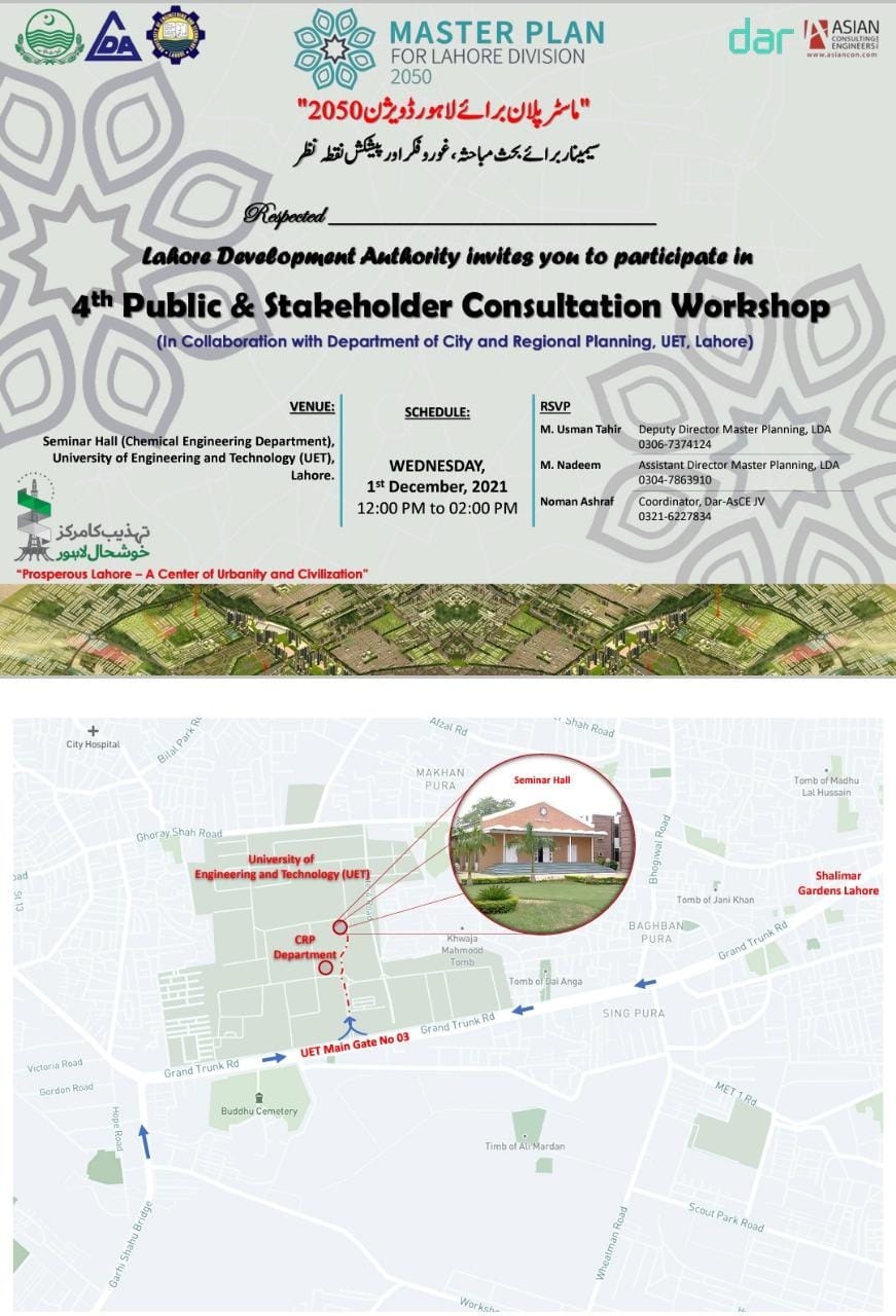 4th Public hearing / stakeholders consultation workshop for Master Plan